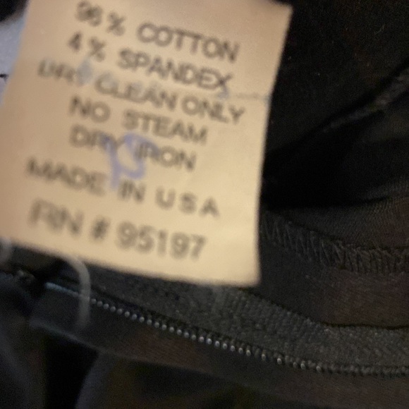 &TROUSERS Brand, Black Cotton Cigarette Trousers with a Kiss of Spandex Sz 2 - Picture 10 of 15